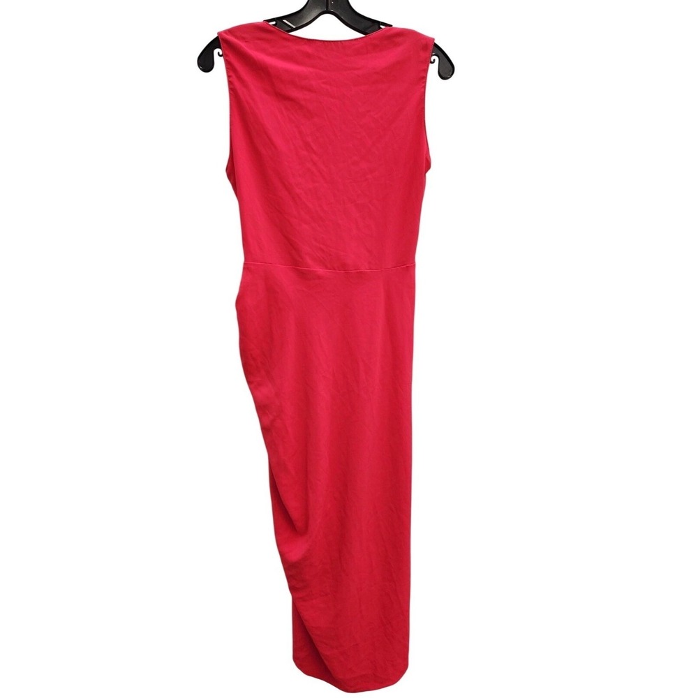 Amanda Uprichard Pomona Dress in Begonia Pink Ruched Side Slit Size Small - Picture 7 of 7